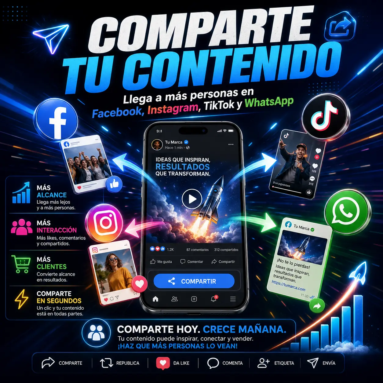Impulsa tus redes sociales con promotores