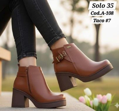 BOTINES DAMA CUERO TRUJILLANO