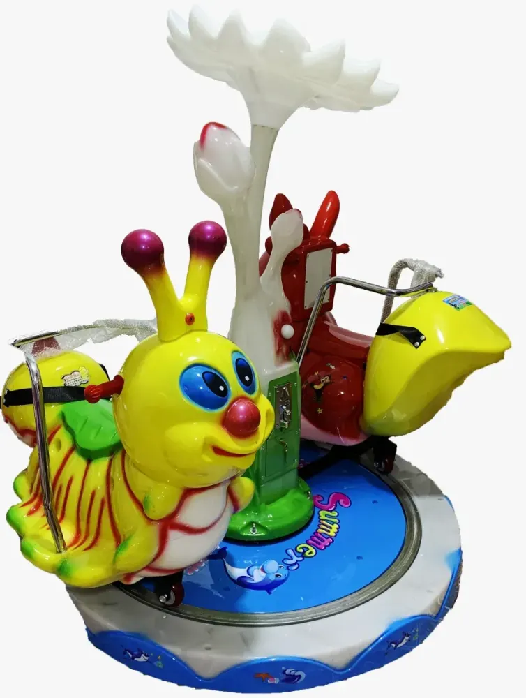 Juego Carrusel abeja y ardilla con Flor LED