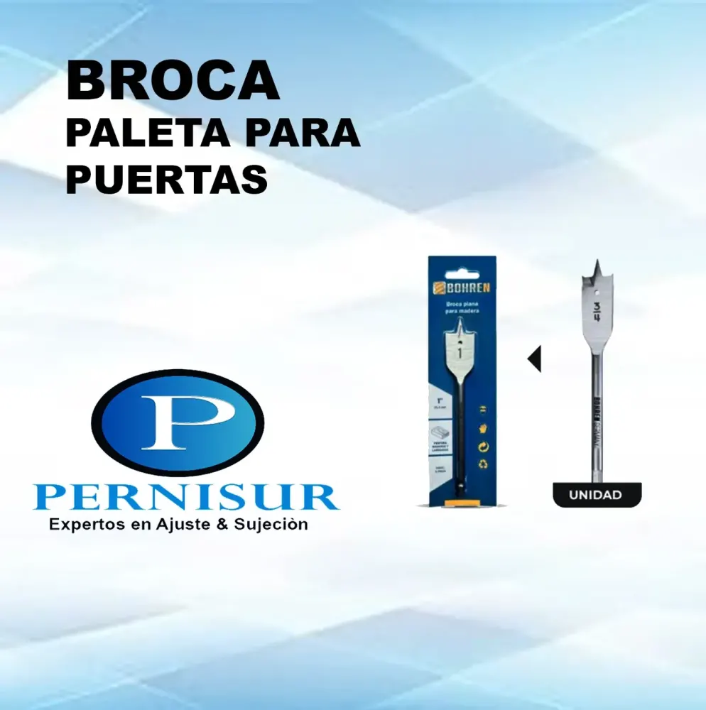 BROCAS PLANA PARA MADERA